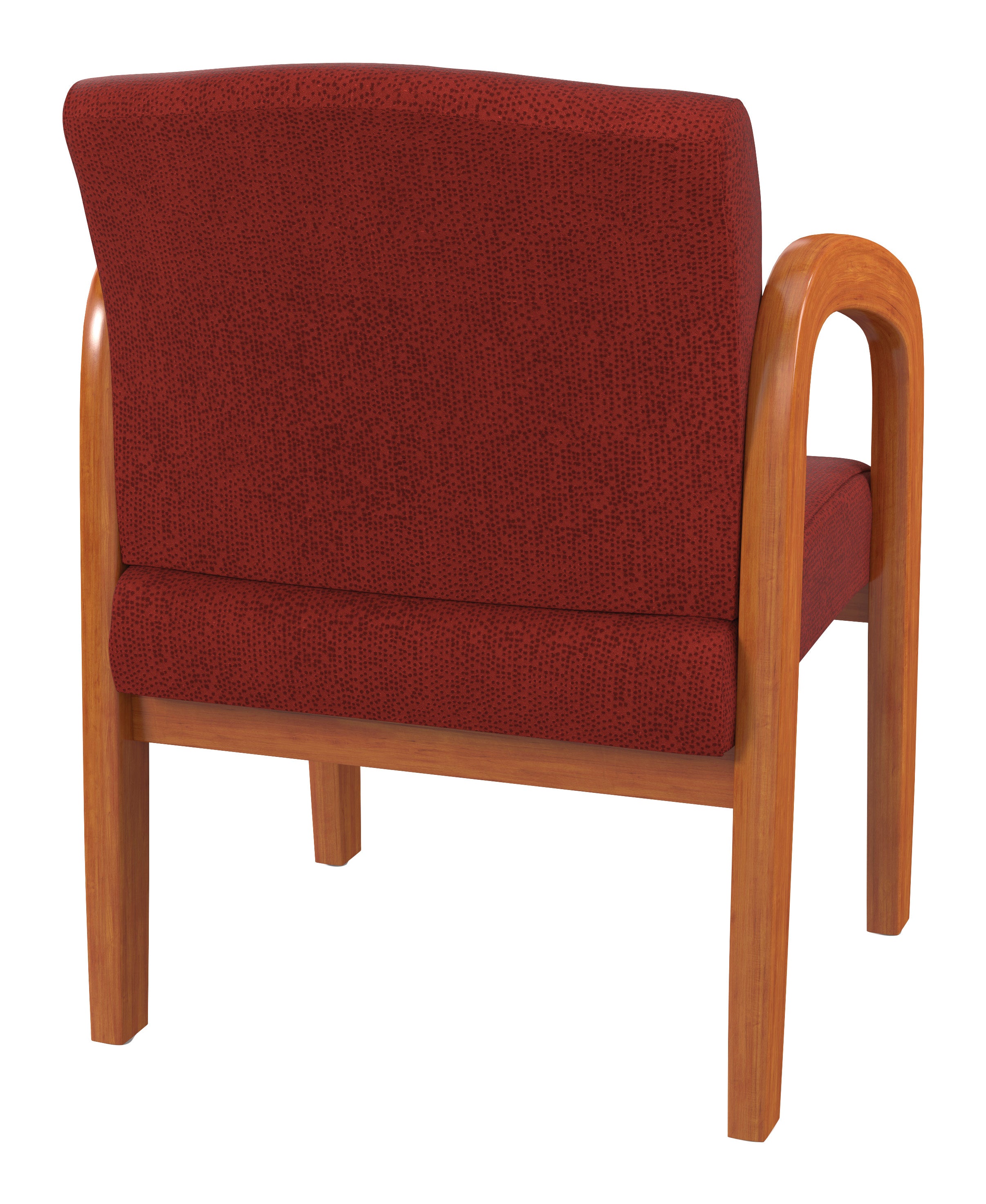 Medium Oak Finish Wood Visitor Chair